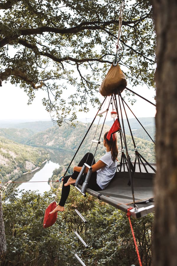 Saarland - Cloefhaenger an der Saarschleife