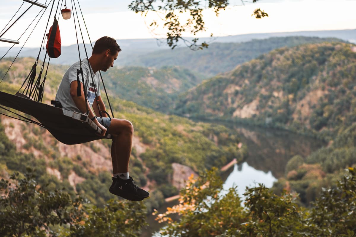Saarland - Cloefhaenger an der Saarschleife