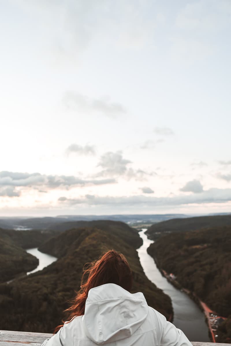 Saarland - Aussicht auf Saarschleife