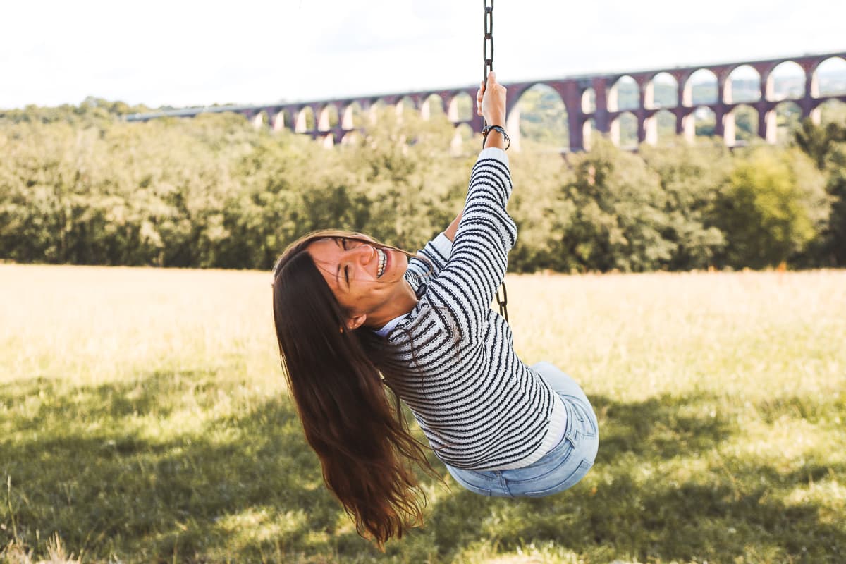 Sachsen - Ausflugsziele & Kurzurlaub - Goeltzschtalbrücke Schaukel