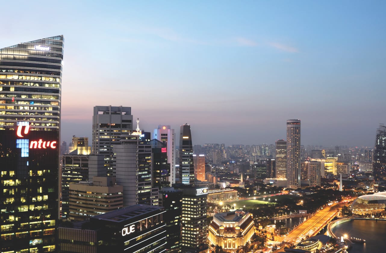 Singapur bei Nacht Singapur bei Nacht