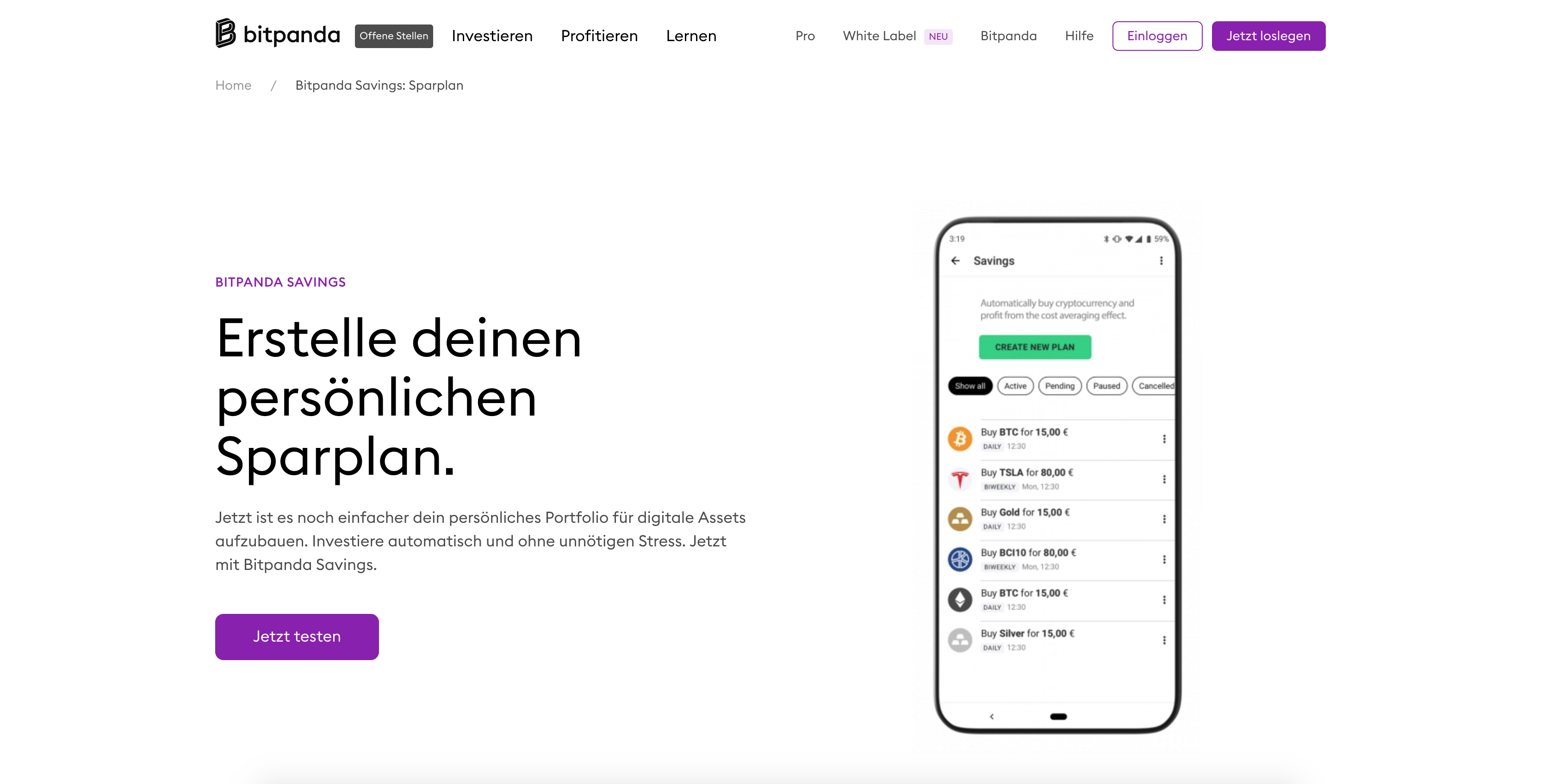 Krypto-Sparplan für die Reisekasse