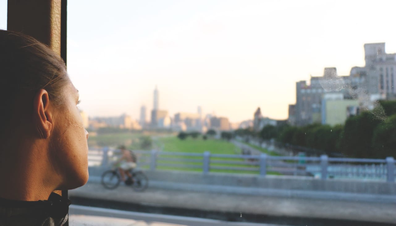 Ausblick auf Taipei aus dem Bus Ausblick auf Taipei aus dem Bus