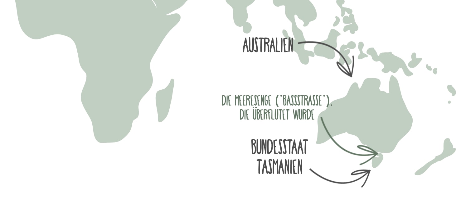 Karte von Tasmanien