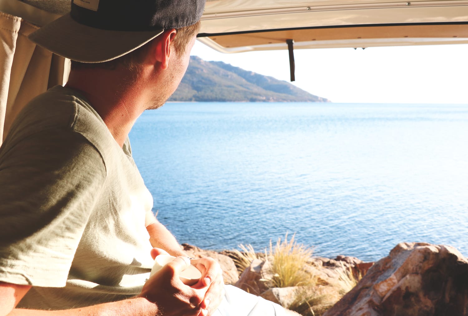 Kaffee im Van auf Tasmanien