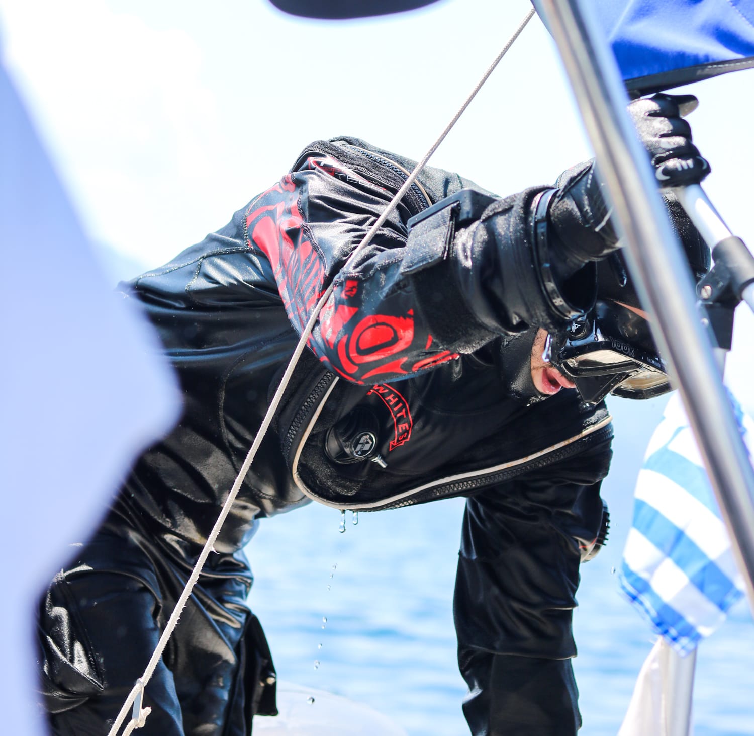 Taucher von Ghost Fishing Greece