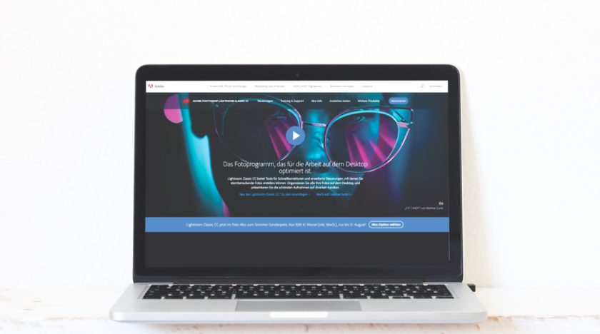 Technik Ausrüstung Blogger und Vlogger: Adobe Lightroom