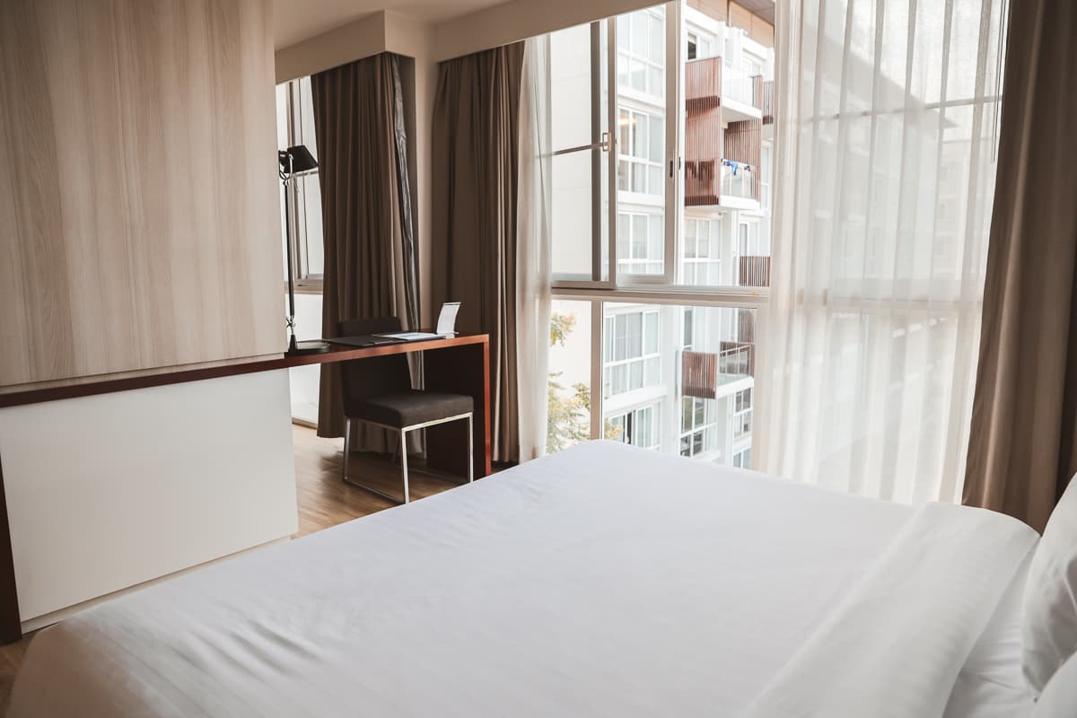 Thailand - ASQ - Quarantäne-Hotel - Zimmer Thailand - ASQ - Quarantäne-Hotel - Bett