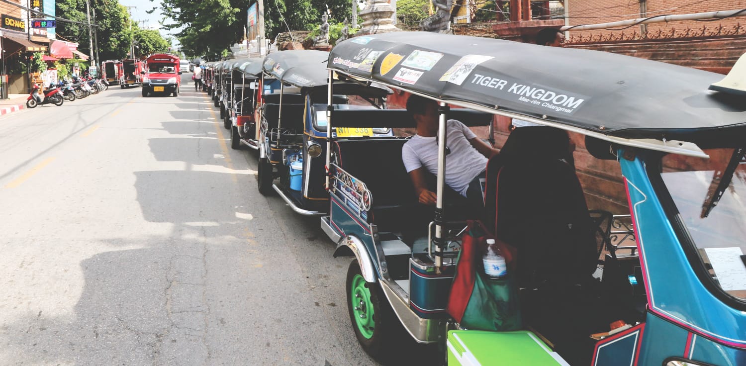 Thailand Fortbewegung: Tuk Tuk Thailand Fortbewegung: Tuk Tuk