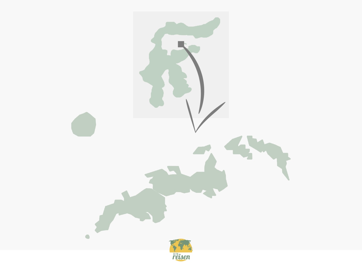 Die Togian Inseln auf der Karte Die Togian Inseln auf der Karte