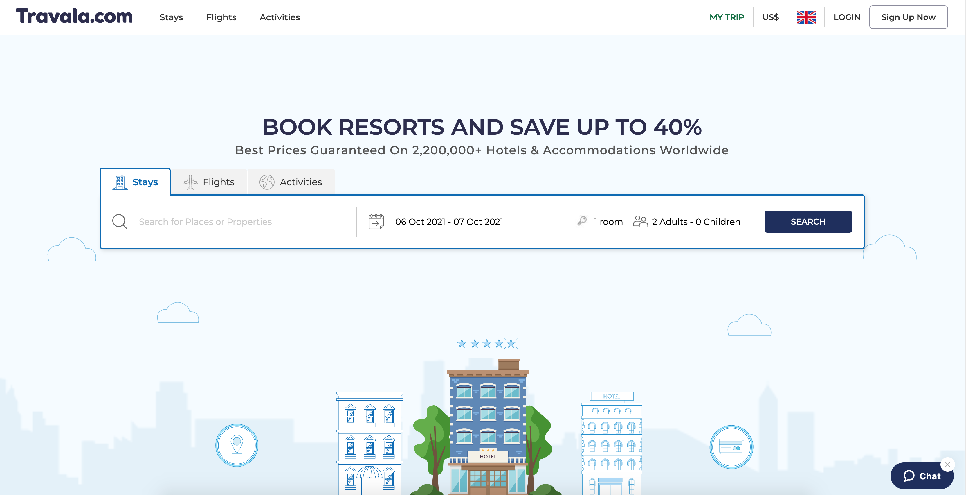 Krypto-Buchungsplattform für Unterkünfte auf Reisen: Travala