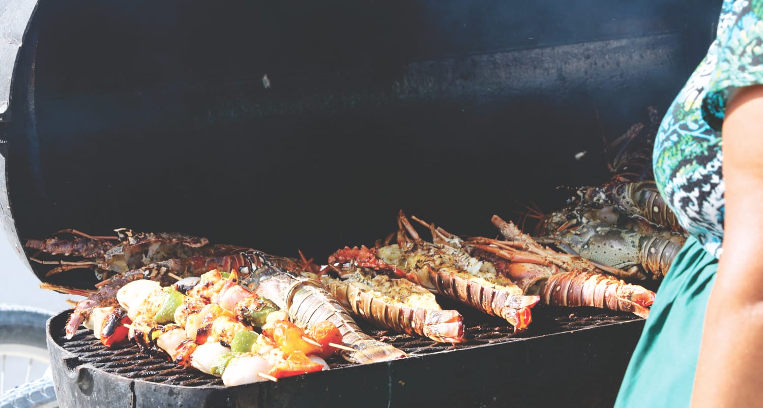 Typisches Essen in Belize: Hummer Typisches Essen in Belize: Hummer