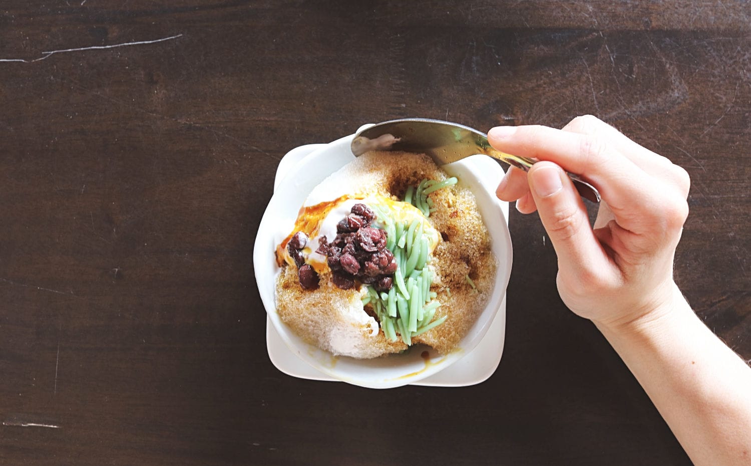 typisches Essen in Malaysia Cendol
