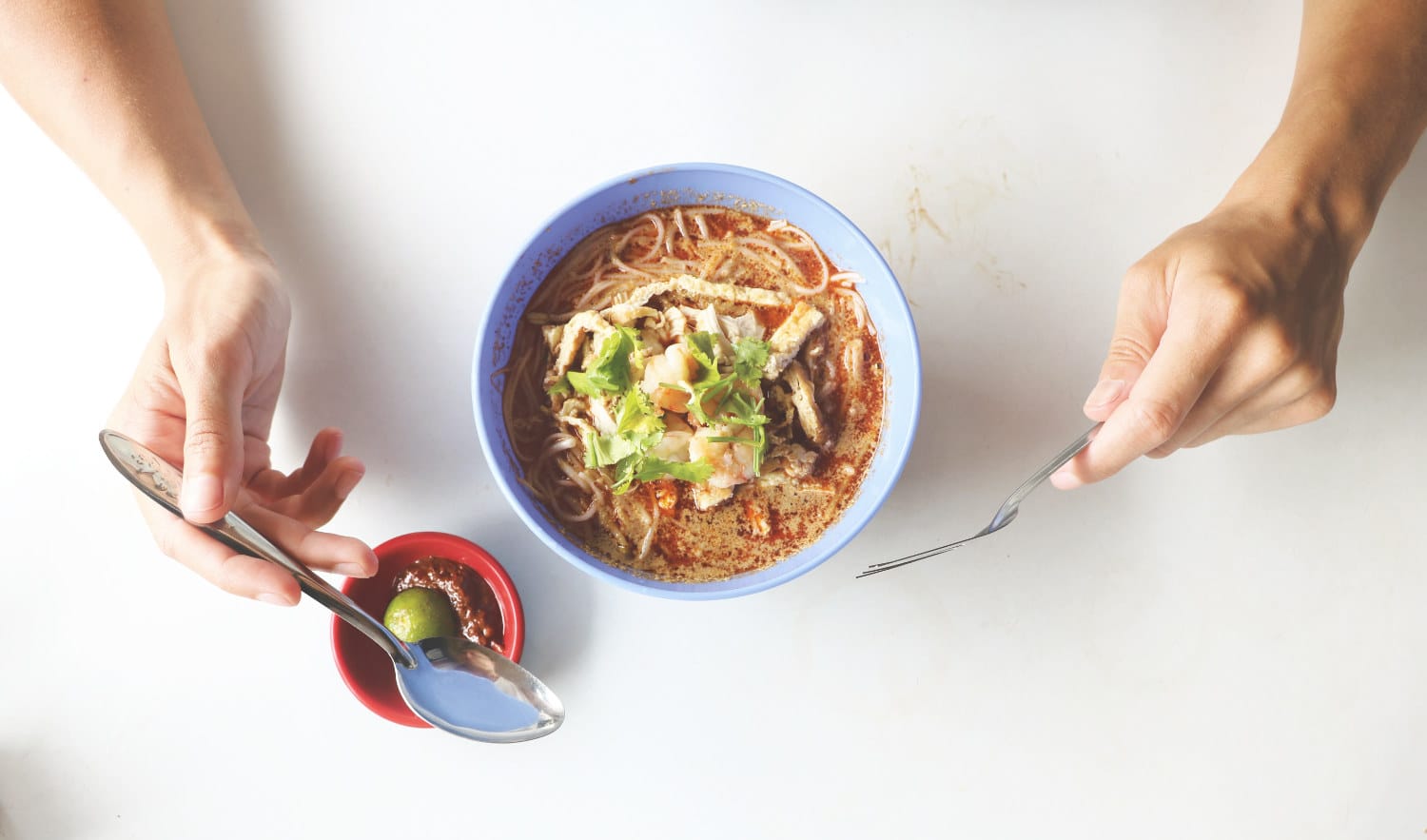 Typisches Essen in Malaysia - Laksa