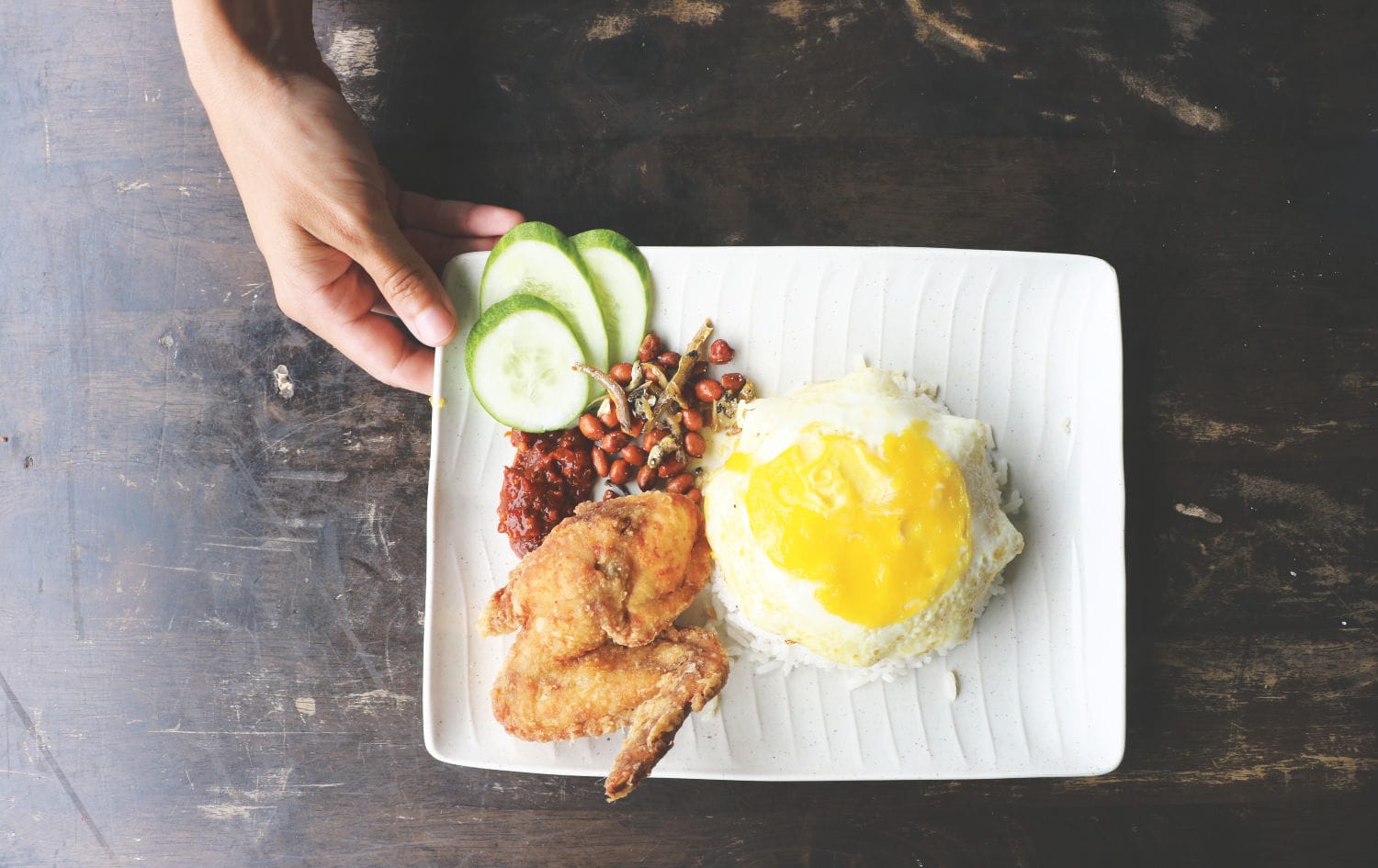 typisches Essen in Malaysia Nasi Lemak