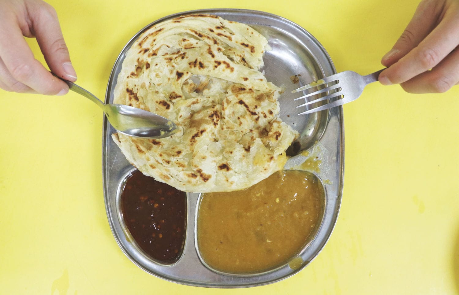 typisches Essen in Malaysia Roti Canai