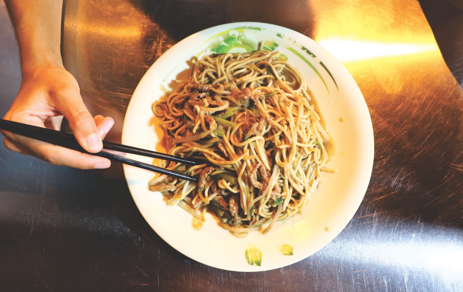 Typisches Essen in Taiwan - Rindfleisch Nudeln