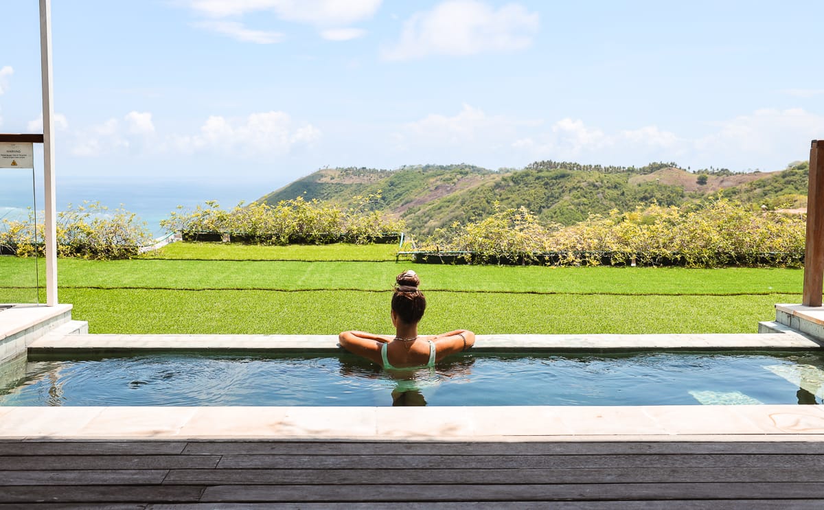 Unterkunft auf Lombok: Telescope Villas Aussicht