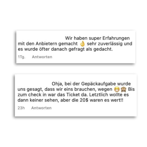 Weiterreiseticket Erfahrungen