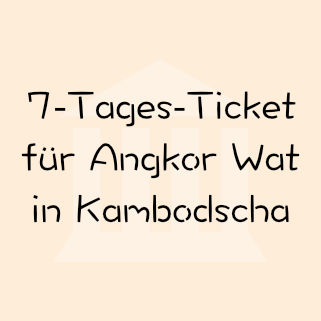 Sparen für Weltreise - Angkor Wat