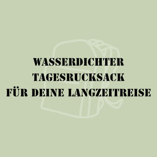 Sparen für Weltreise - Rucksack