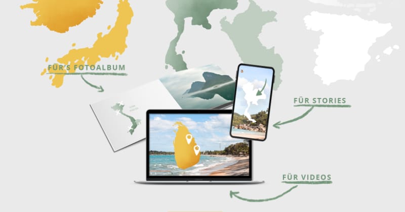 Länderkarten Vorlagen - Weltreise Shop