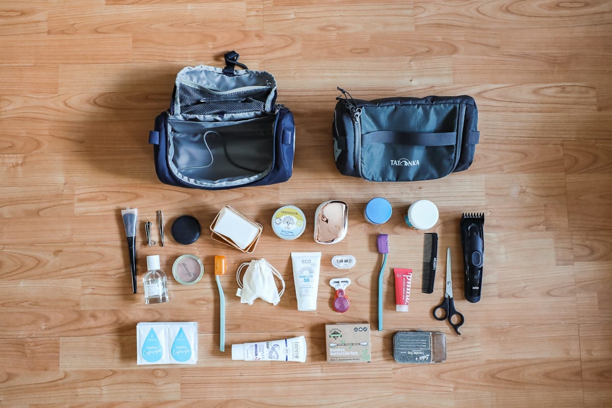 Weltreise Packliste - Kulturbeutel / Kosmetik für die Weltreise